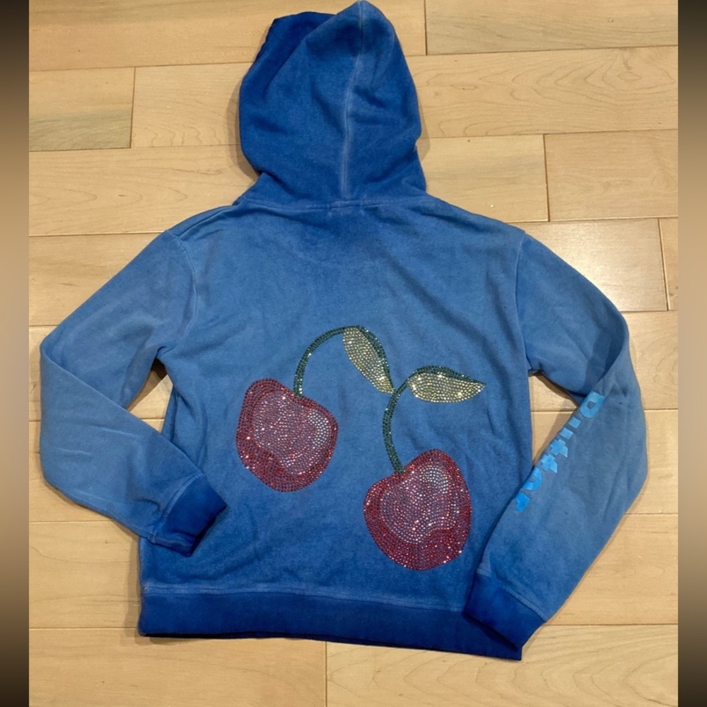 Butter super soft 🍒 cherries embellished hoodie